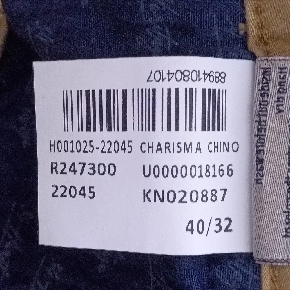 34 Heritage Charisma Chino Tan Khaki Comfort Rise Classic Fit Pants Mens 40x32